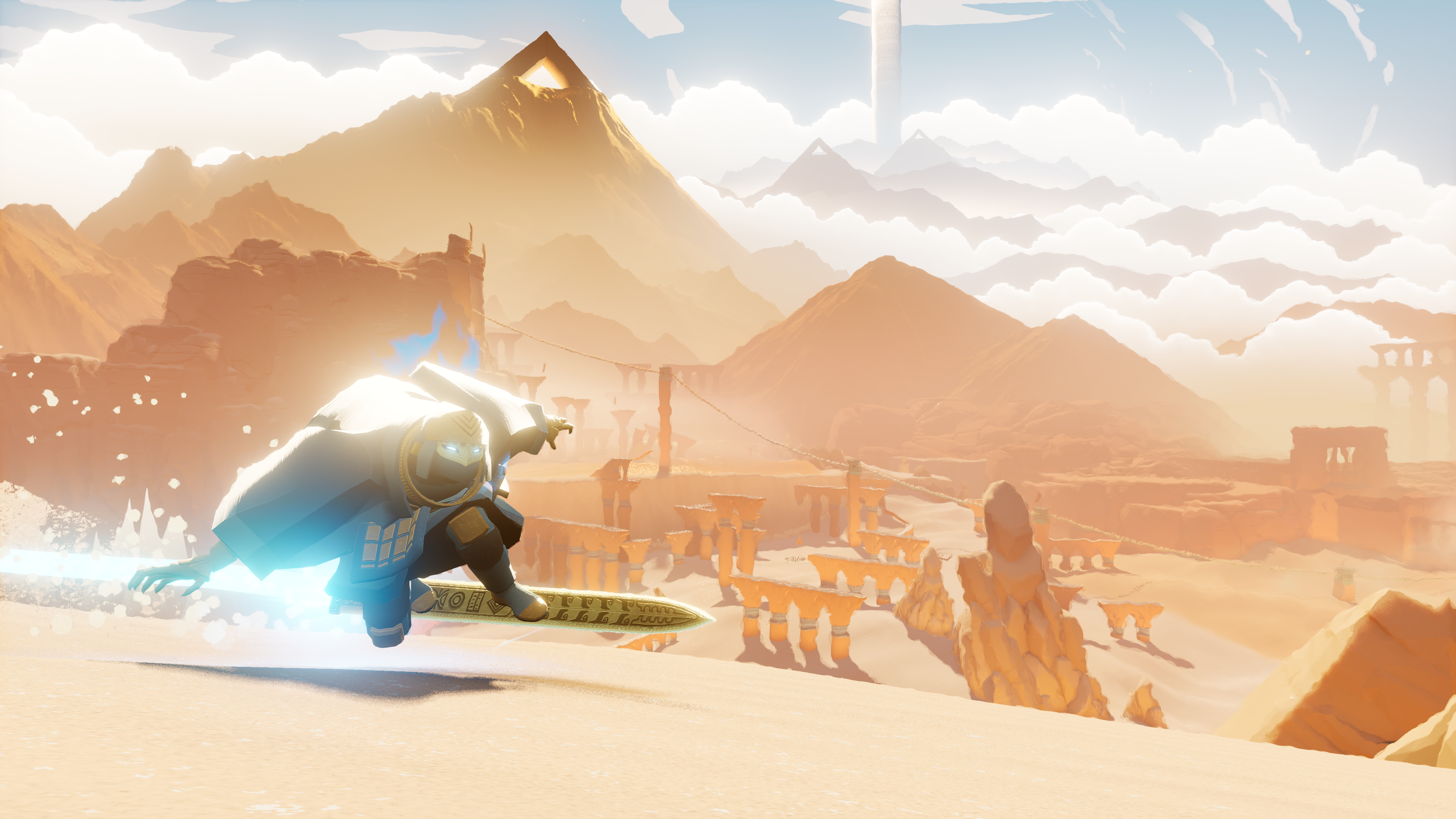 Serenity and beauty collide in sword-surfing game Sword of the Sea